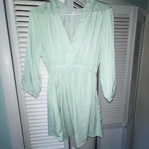 Mint maternity blouse